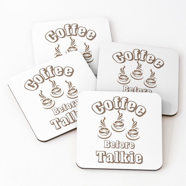 Item preview, Coffee Before Talkie funny tshirt  designed and sold by Trendora Studio.