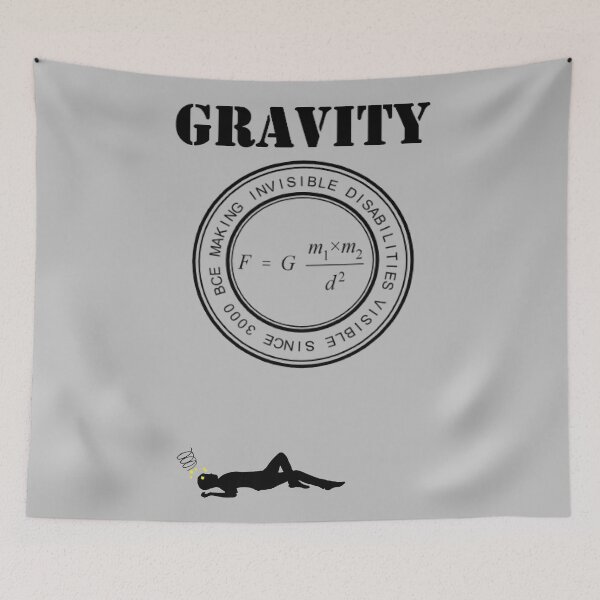 Item preview, Gravity making invisible disabilities visable designed and sold by Quipplepunk.