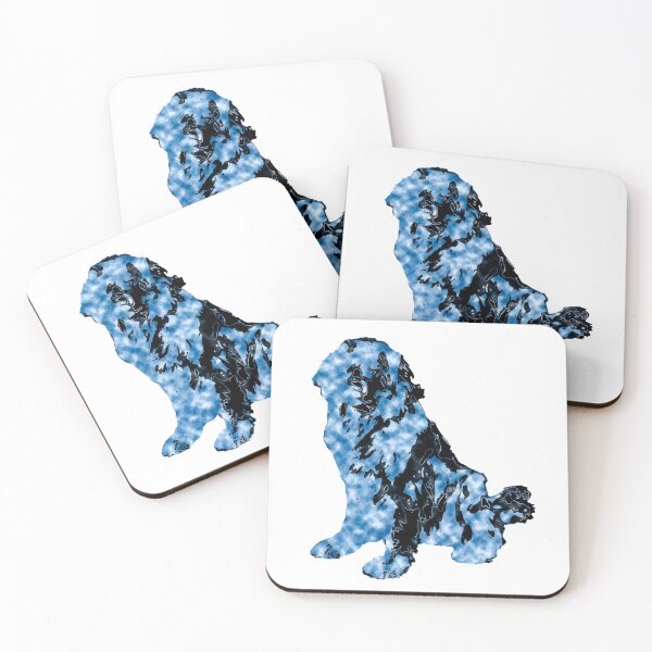 Item preview, Newfoundland Dog Blue Black designed and sold by Moonyflower.