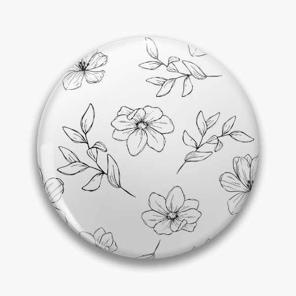Item preview, Black and White Flowers designed and sold by ShyPeony.
