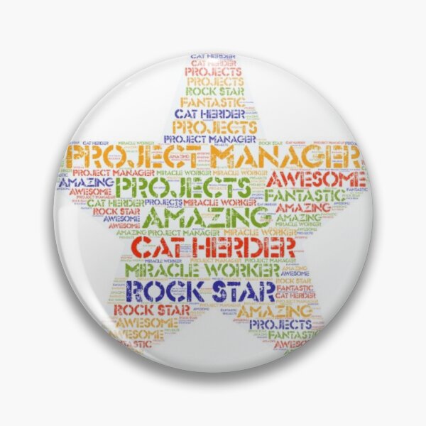 Item preview, Project Manager Star Word Art designed and sold by Awesomefamily.