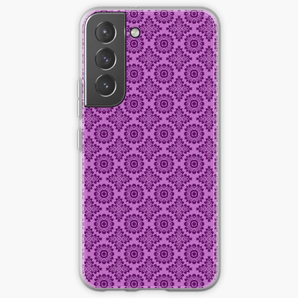 Blumenornament barock violet 21102020 in Klein Samsung Galaxy Flexible Hülle