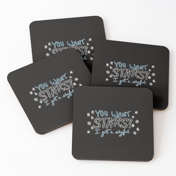 Artikelvorschau, Du willst Sterne? Ich habe einen Skyful Black BG entworfen und verkauft von SmolPotatoShop.