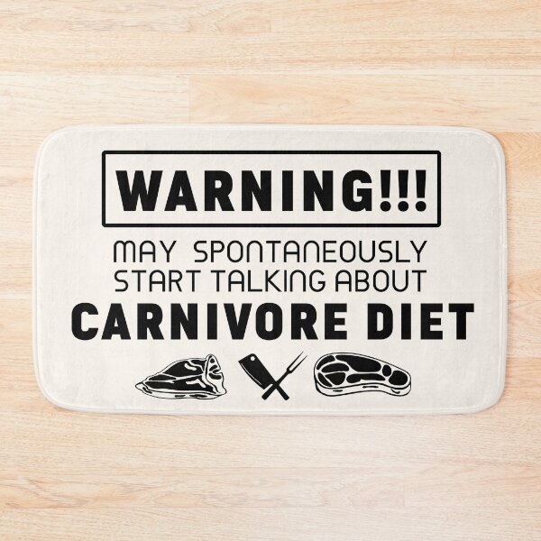 Item preview,  Warning may spontaneously start talking about carnivore diet designed and sold by PurrfectCorner.