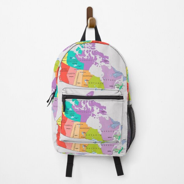 Item preview, Canada map with provinces territories cities and lakes designed and sold by mashmosh.