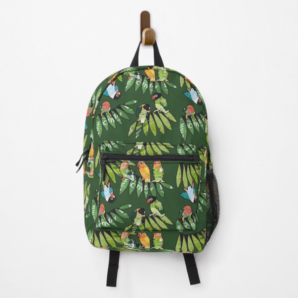 Item preview, Seven lovebirds in palmtree canopy designed and sold by Ruud van Koningsbrugge.