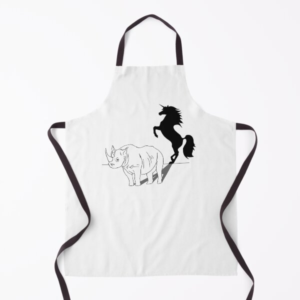 Item preview, Rhino with unicorn shadow designed and sold by Konni Jensen.