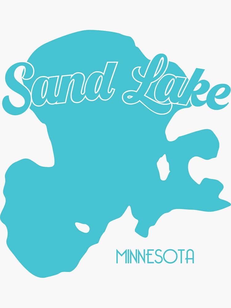"Sand Lake Britt, MN" Sticker for Sale by ilakethat Redbubble