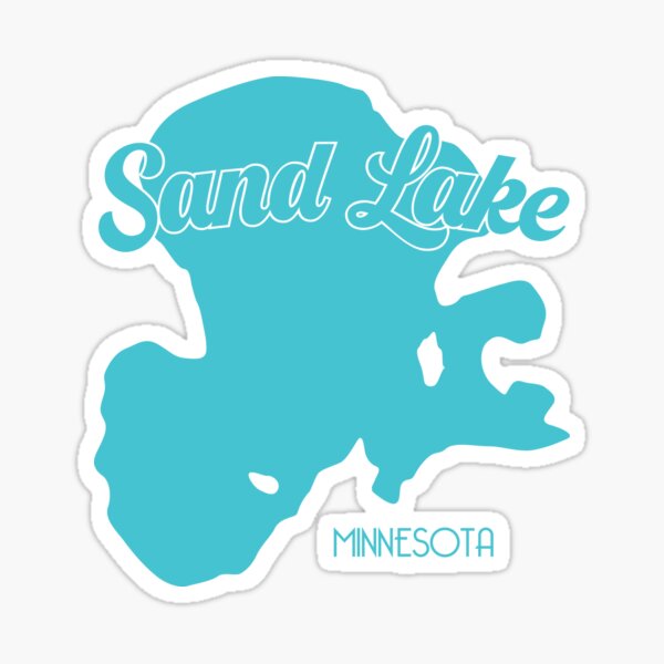 "Sand Lake Britt, MN" Sticker for Sale by ilakethat Redbubble