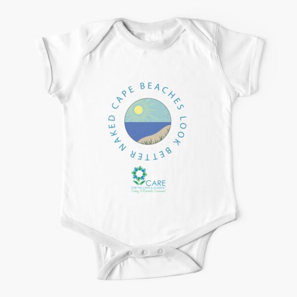 Cape Beaches Look Better Naked T-Shirt Short Sleeve Baby One-Piece