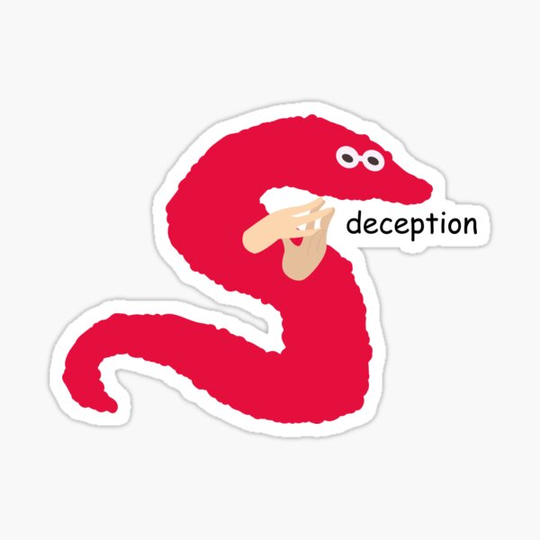 Red Worm On A String Stickers | Redbubble