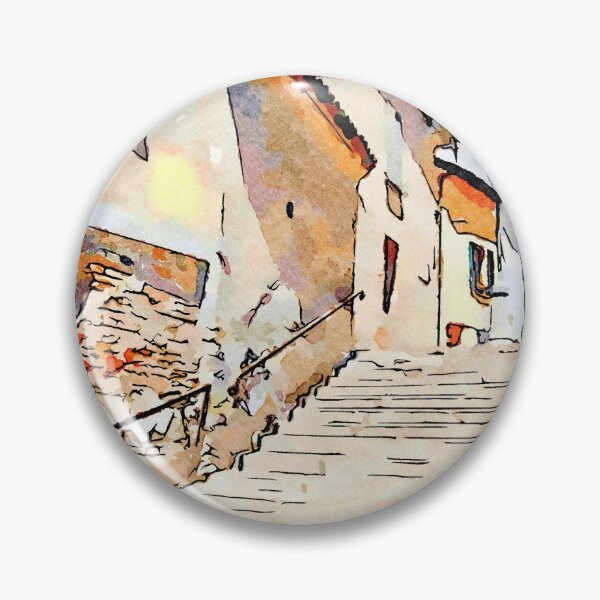 Item preview, Brisighella: foreshortening with staircase designed and sold by Giuseppe Cocco.