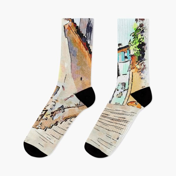 Item preview, Brisighella: foreshortening with staircase designed and sold by Giuseppe Cocco.