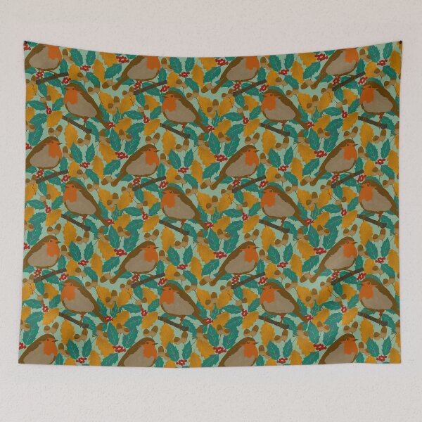 Item preview, Robins and holly changing seasons designed and sold by Kimmygowland.