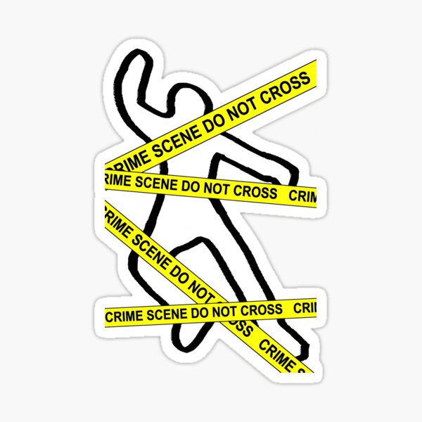 Crime Scene Stickers | Redbubble