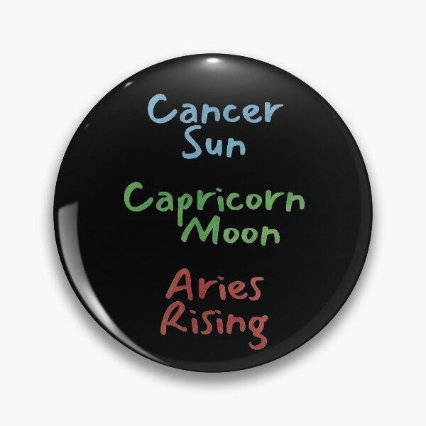 Item preview, Cancer Sun Capricorn Moon Aries Rising Text designed and sold by leomooncreates.