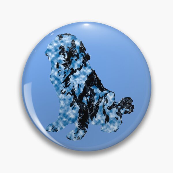 Item preview, Newfoundland Dog Blue Black designed and sold by Moonyflower.