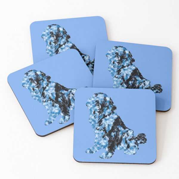 Item preview, Newfoundland Dog Blue Black designed and sold by Moonyflower.