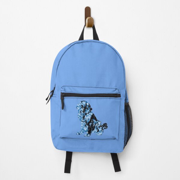 Newfoundland Dog Blue Black Backpack