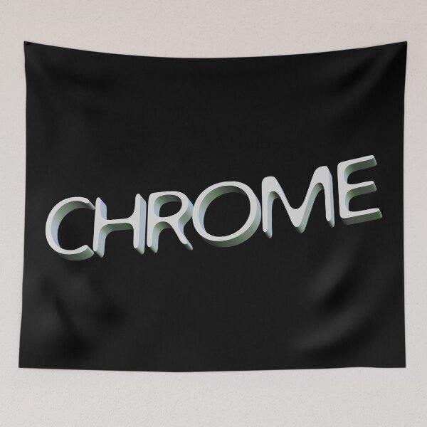 Item preview, "Chrome" Retro Futuristic Calligraphy Design designed and sold by Urban-Lettering.