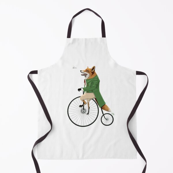 Item preview, Fox riding bike in chase of dragonfly designed and sold by Konni Jensen.