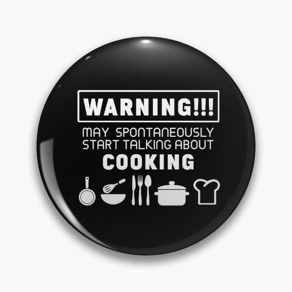 Artikelvorschau, Warnung kann spontan über das Kochen sprechen 2 entworfen und verkauft von PurrfectCorner.