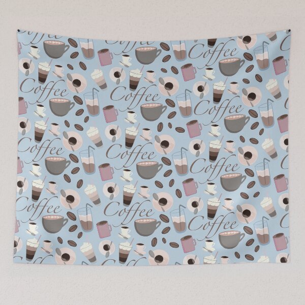 Item preview, Coffee Pattern designed and sold by smoochugs.