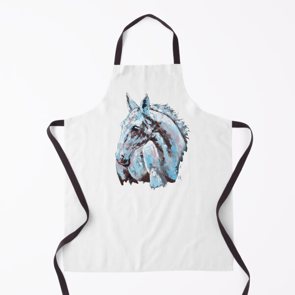 Item preview, White horse - on white background designed and sold by Konni Jensen.