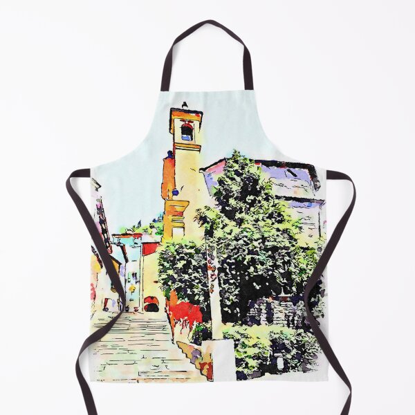 Item preview, Brisighella: foreshortening with staircase and church designed and sold by Giuseppe Cocco.