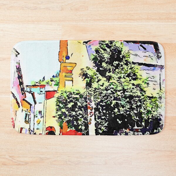 Item preview, Brisighella: foreshortening with staircase and church designed and sold by Giuseppe Cocco.