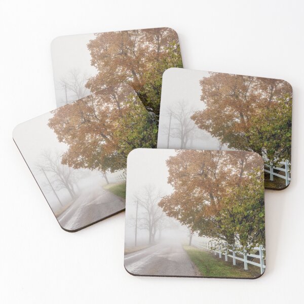 Item preview, Foggy Country Autumn Drive designed and sold by mljdwhite.