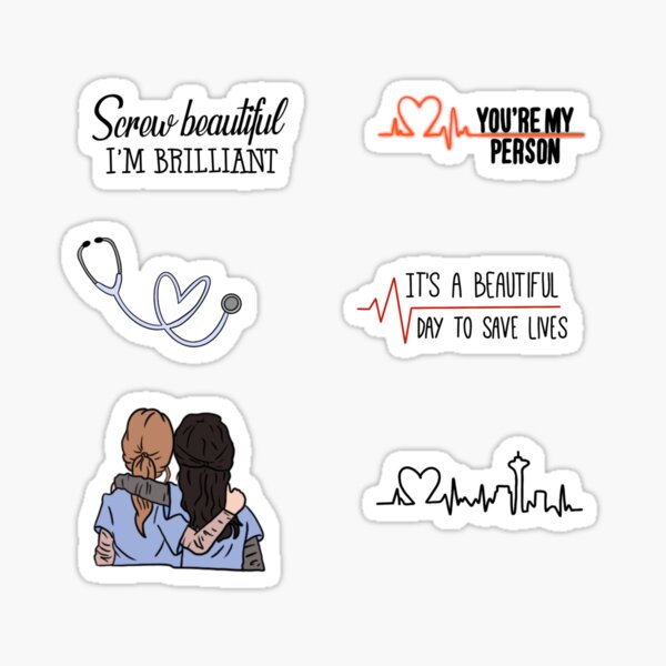 Its A Beautiful Day To Save Lives Greys Anatomy Stickers for Sale