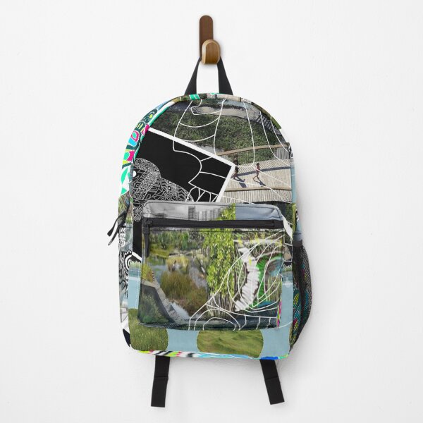 Item preview, where the monsters live in landscape collage ecopop pattern designed and sold by jorgelebeau.