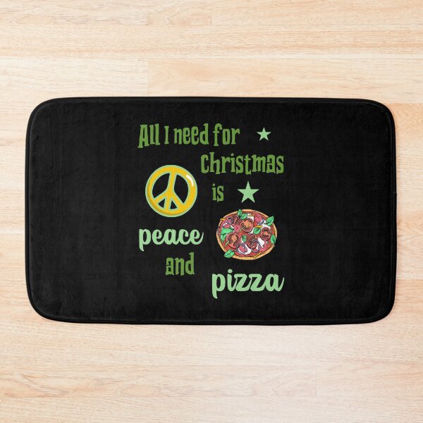 Item preview, Christmas, peace, pizza all I need. designed and sold by Bodino.