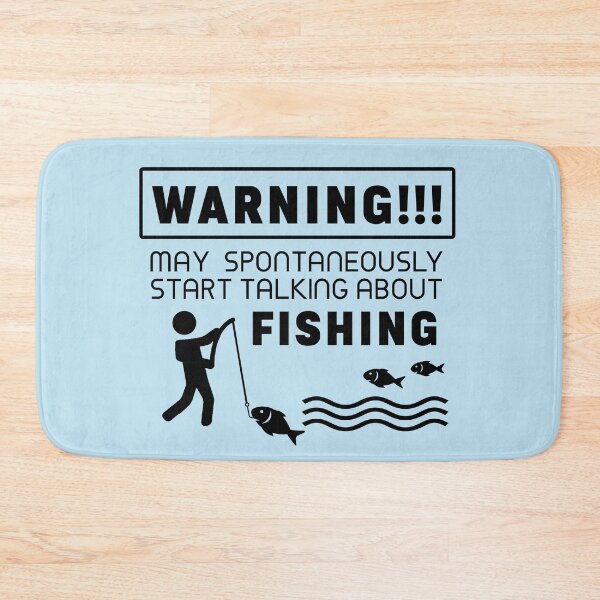 Item preview, Warning may spontaneously start talking about fishing designed and sold by PurrfectCorner.