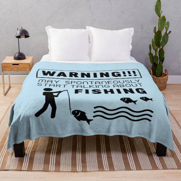 Item preview, Warning may spontaneously start talking about fishing designed and sold by PurrfectCorner.