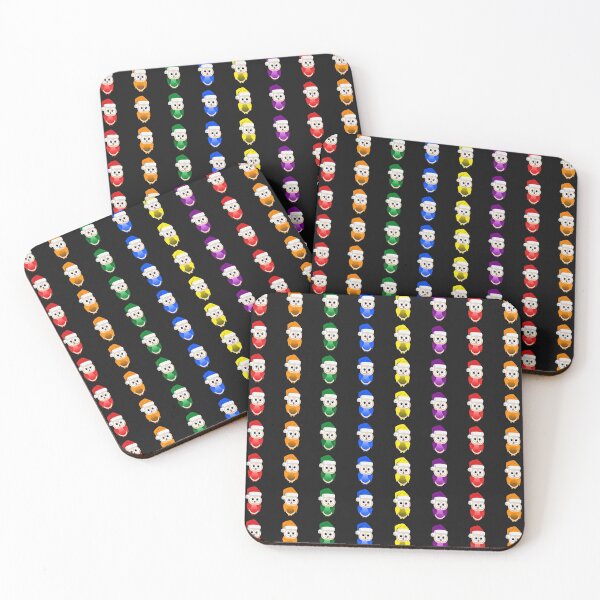 Item preview, Rainbow Christmas Owls pattern designed and sold by MDKawaii.