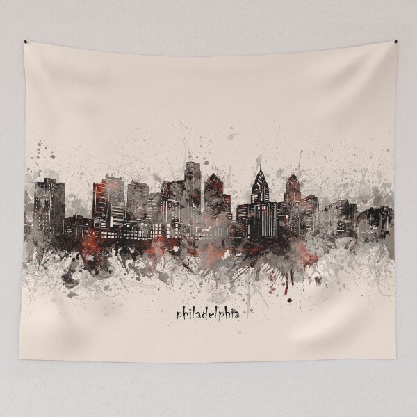 Item preview, philadelphia skyline designed and sold by BekimART2.