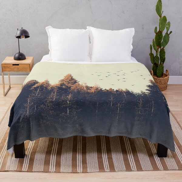 Item preview, Forest and Birds Flying designed and sold by mimosadesigns.
