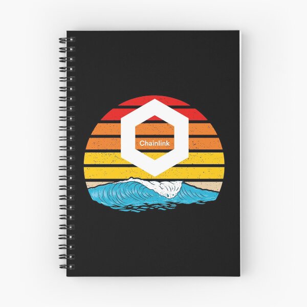 Item preview, Chainlink Ride the Wave Sunset Design designed and sold by Bitcoin-Fashion.