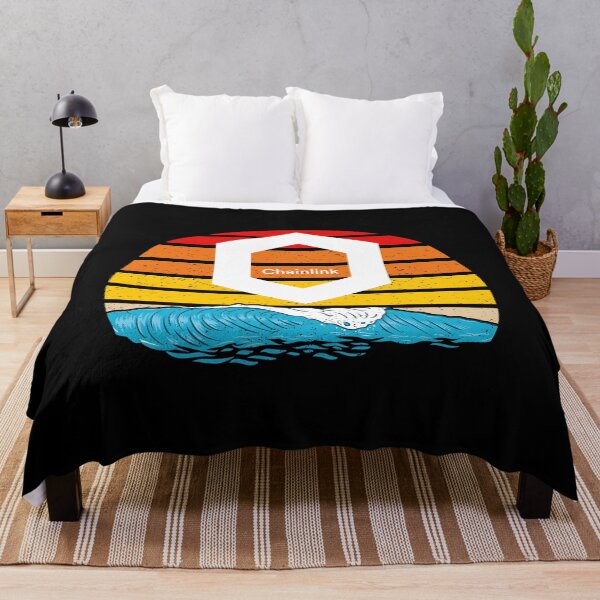 Item preview, Chainlink Ride the Wave Sunset Design designed and sold by Bitcoin-Fashion.