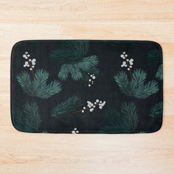 Item preview, Watercolor Christmas pine branches pattern  designed and sold by Milatoo.