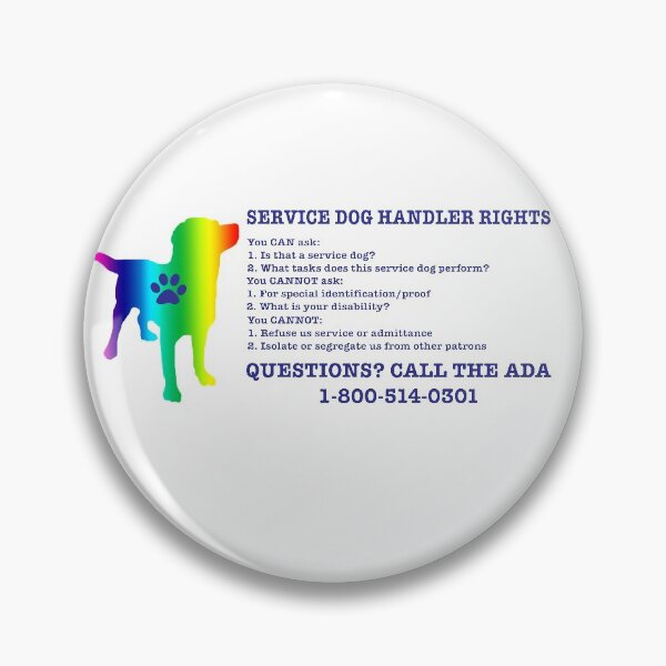 Item preview, Rainbow US Service Dog Handler Rights designed and sold by tension.