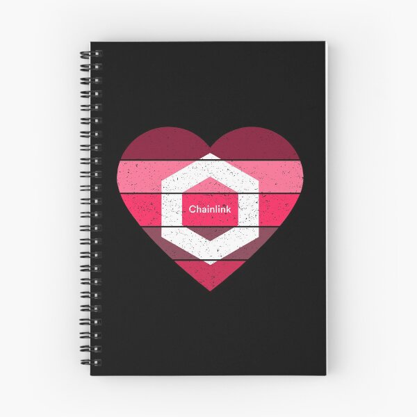 Item preview, Love Chainlink LINK Pink Heart Sunset  designed and sold by Bitcoin-Fashion.