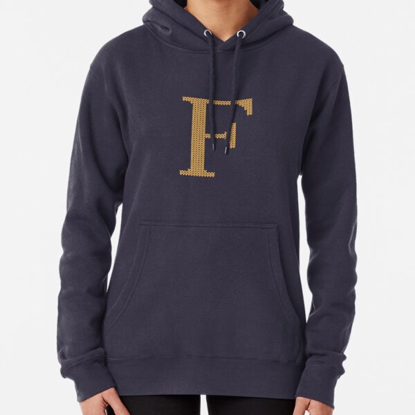 Letter F Blue Favorite Initial Monogram Sweatshirt : : Fashion