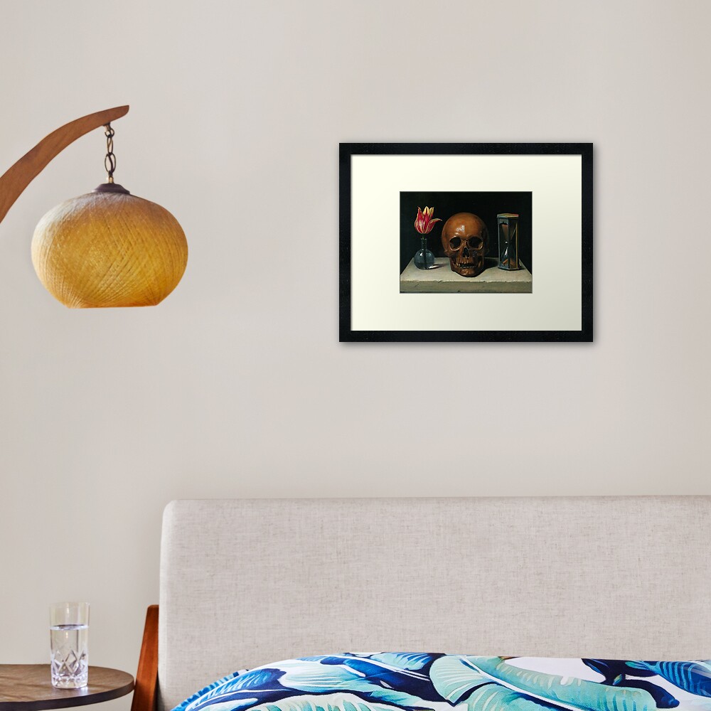 Memento Mori Stoic Still Life with a Skull by Philippe de Champaigne Framed Art Print