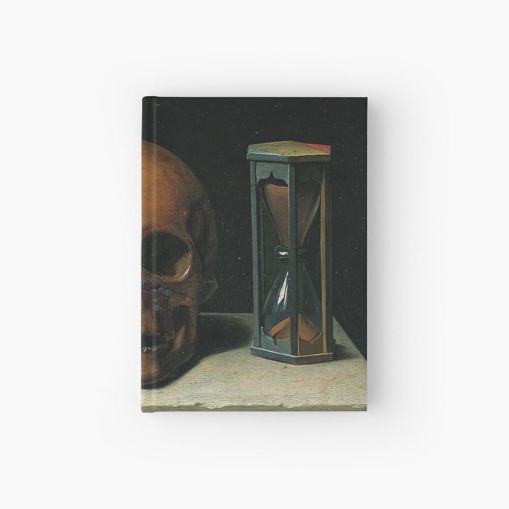Memento Mori Stoic Still Life with a Skull by Philippe de Champaigne Hardcover Journal