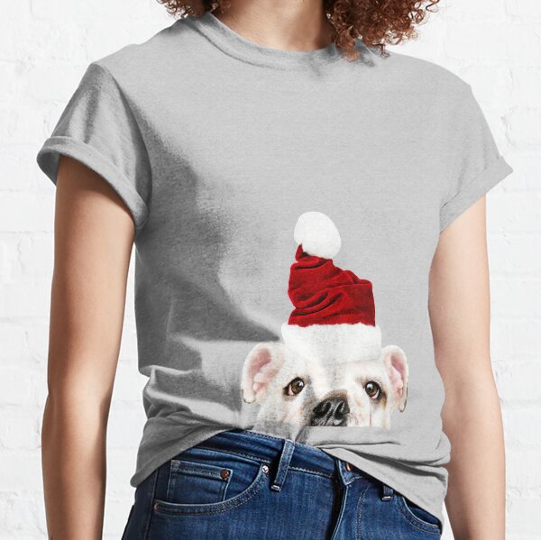 english bulldog christmas shirt