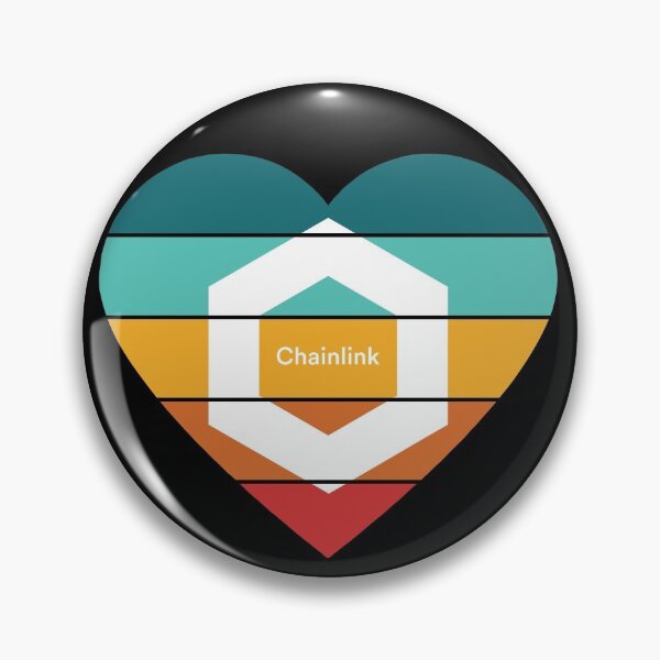 Item preview, Love Chainlink LINK Multi Colored Heart Sunset  designed and sold by Bitcoin-Fashion.