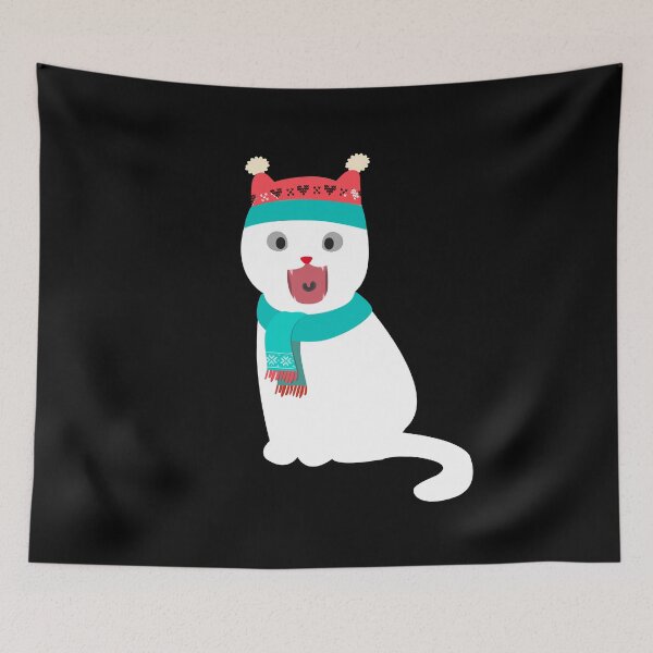 Item preview, Christmas Cute Cat In Christmas Outfit designed and sold by besTmanuFacture.